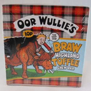 Oor Wullie Highland Toffee Chew Bar box