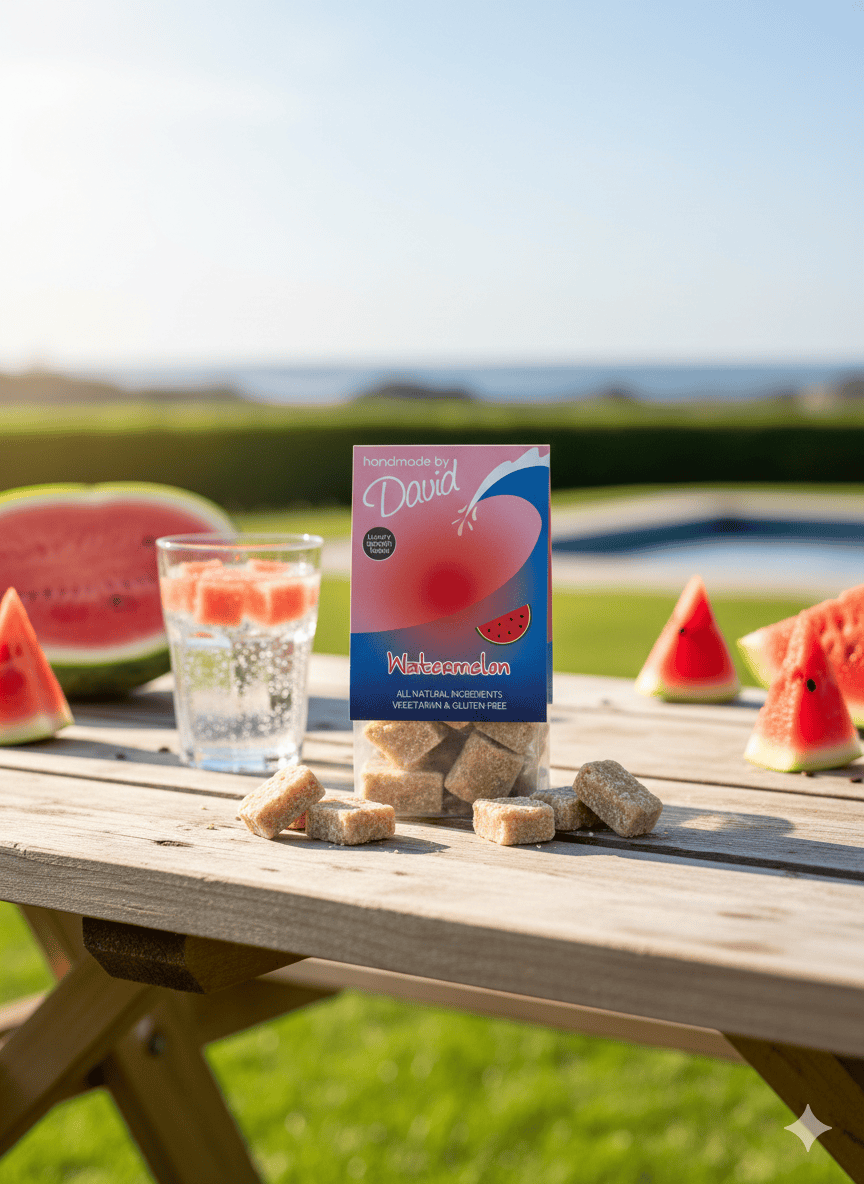 Watermelon Scottish tablet