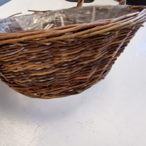 (B4) Brown two handle basket