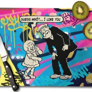 Glass chopping board - 15-Guess what? I love you