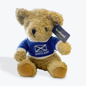 Scotland Bear in Jumper (Wavy Saltire)